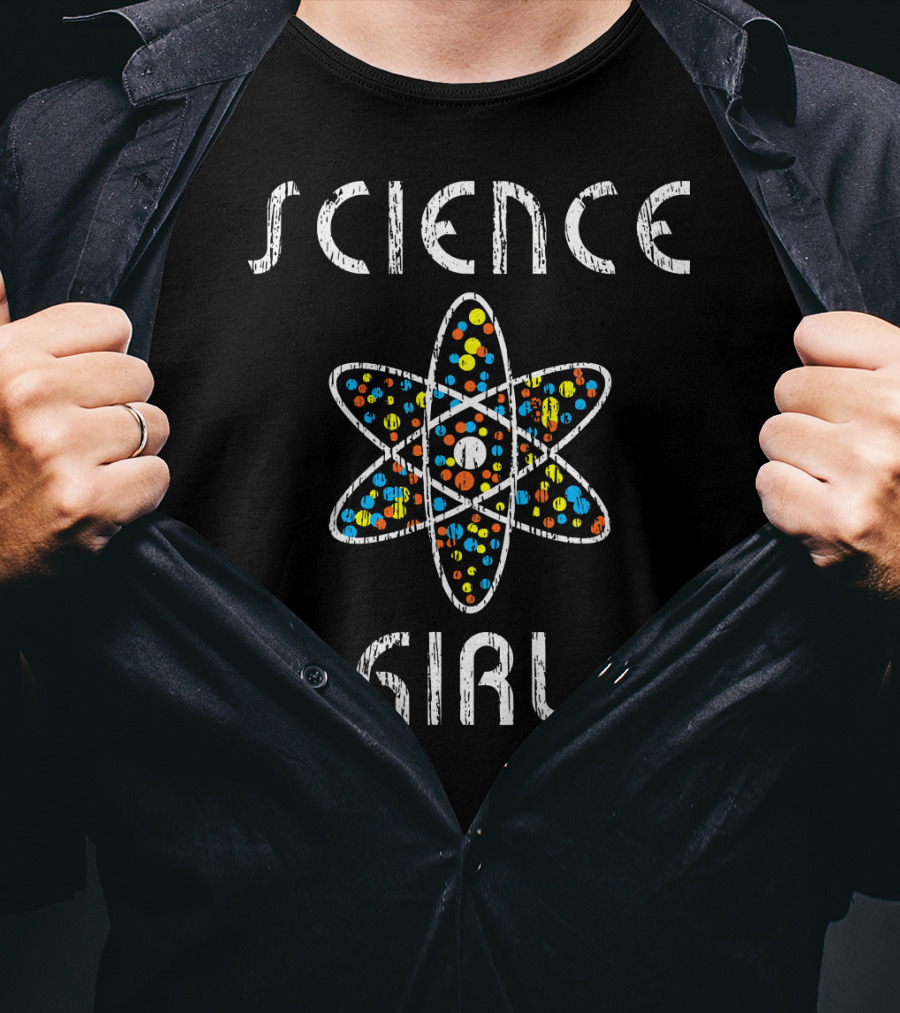 Science Girl Atom Physics Chemists T-Shirt