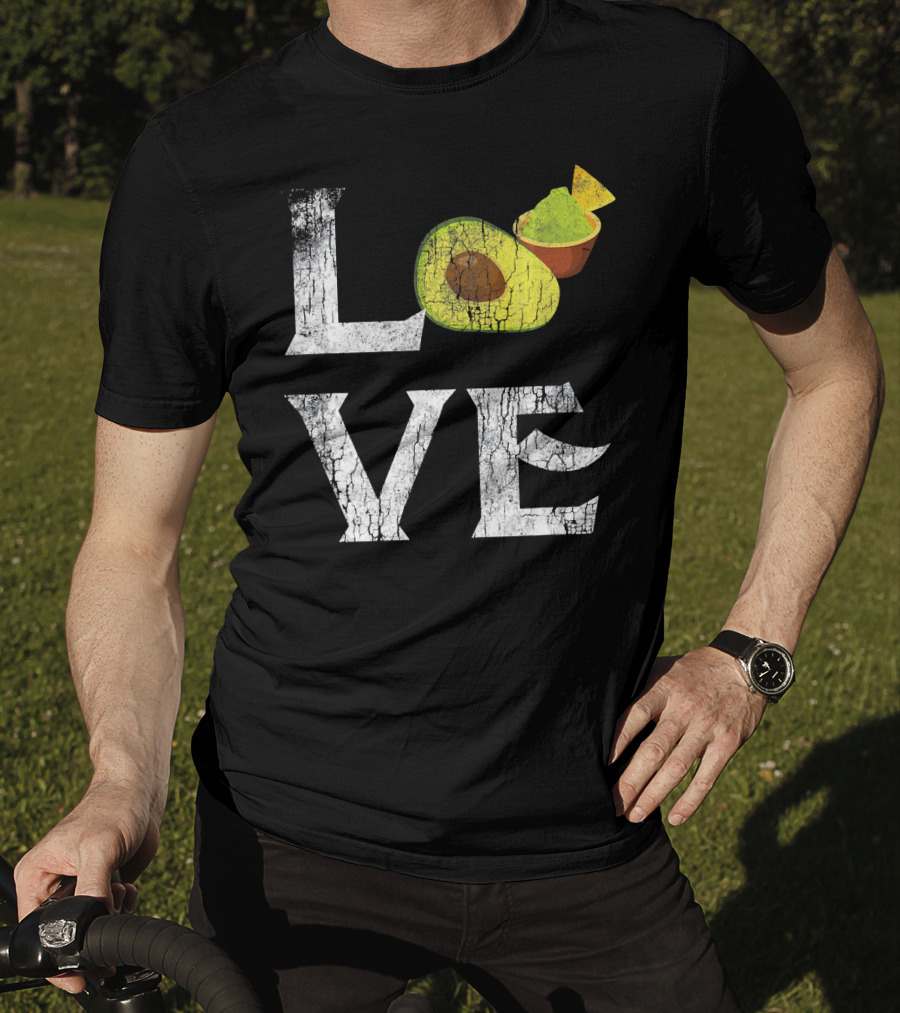 Love Mexican Guacamole Avocado Vegan Tex-Mex Passion T-Shirt