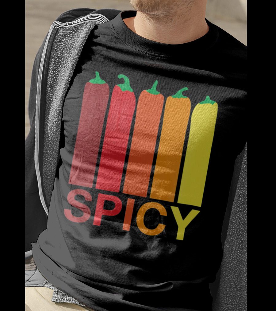 Hannah Hart Spicy Peppers Multicolor T-Shirt