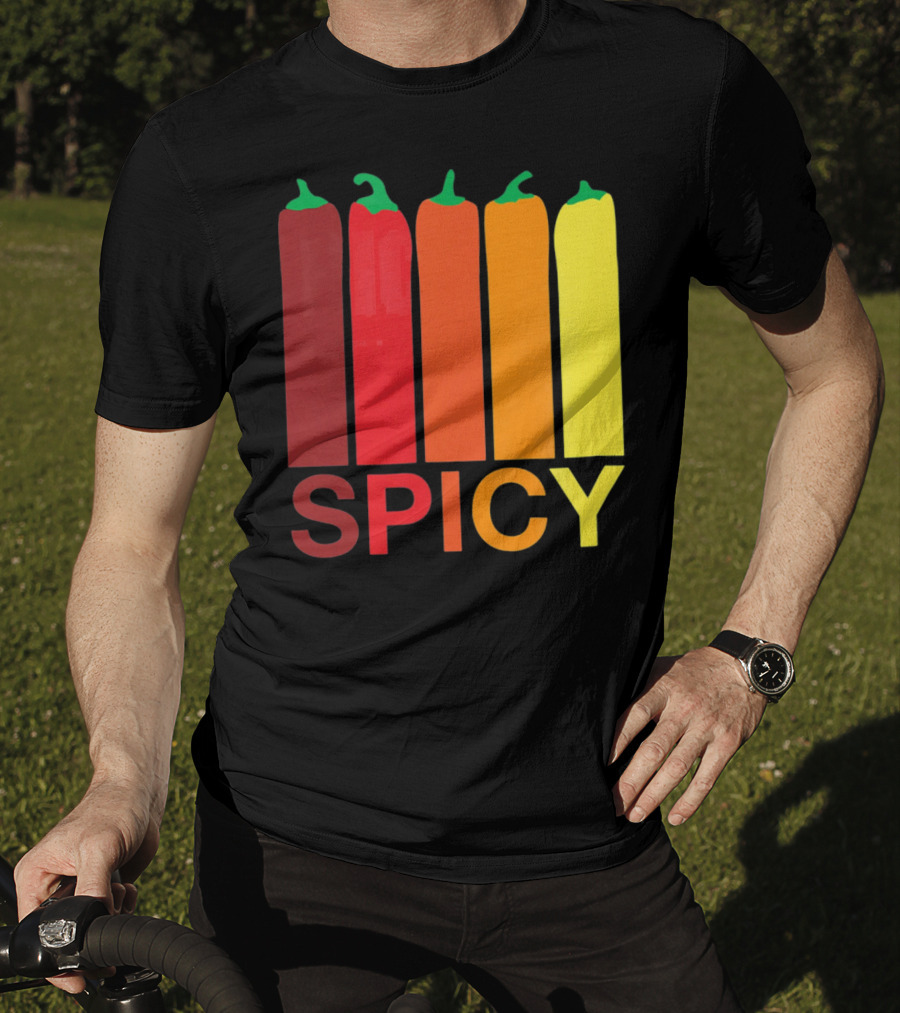 Hannah Hart Spicy Peppers Multicolor T-Shirt
