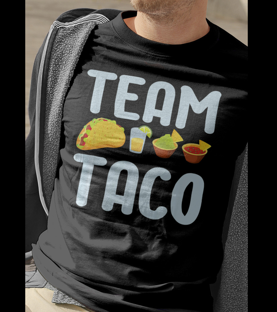 Team Taco Funny Tacos Tequila Salsa Guacamole T-Shirt