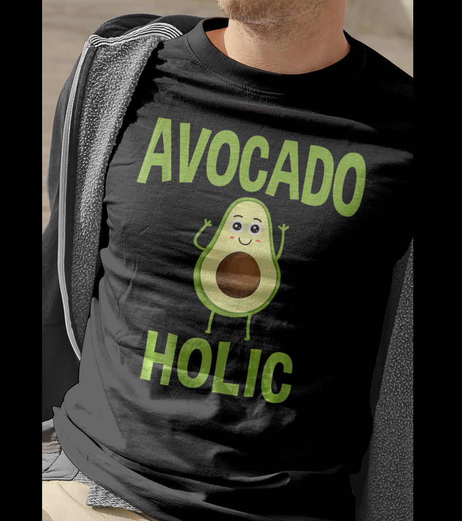 AVOCADOHOLIC Avocado Holic Funny Avocado T-Shirt