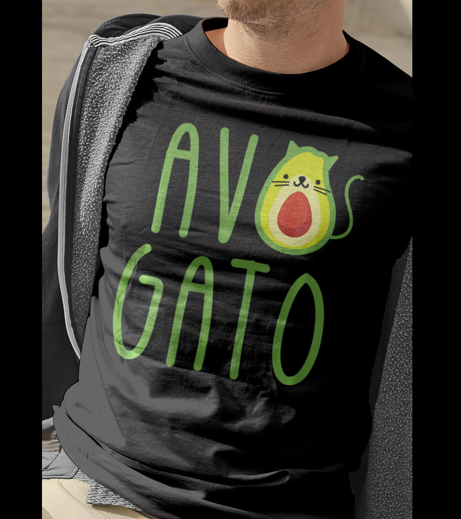 Funny Avogato Cat Cute Guacamole Avocado T-Shirt