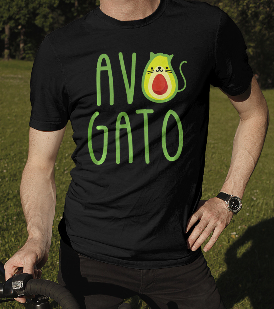 Funny Avogato Cat Cute Guacamole Avocado T-Shirt