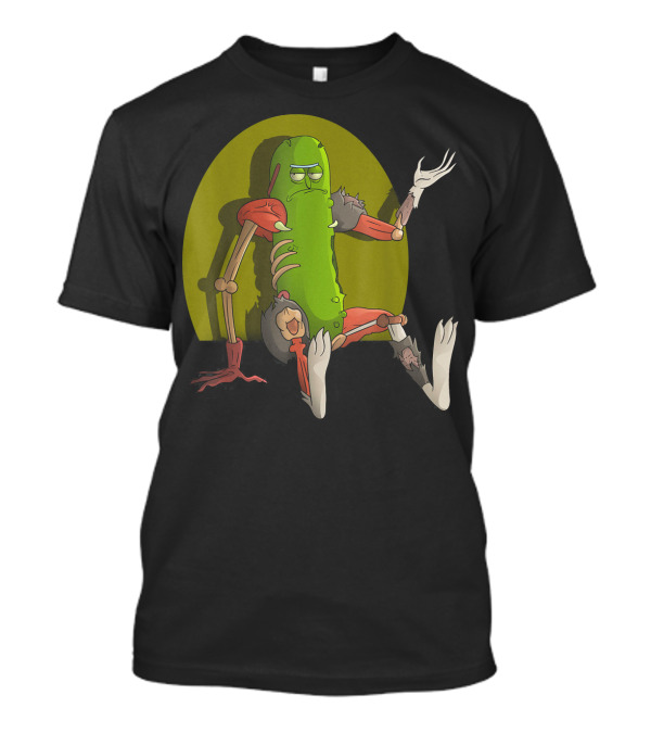 Mademark X Rick And Morty Pickle Rick Sitting Pose T-Shirt