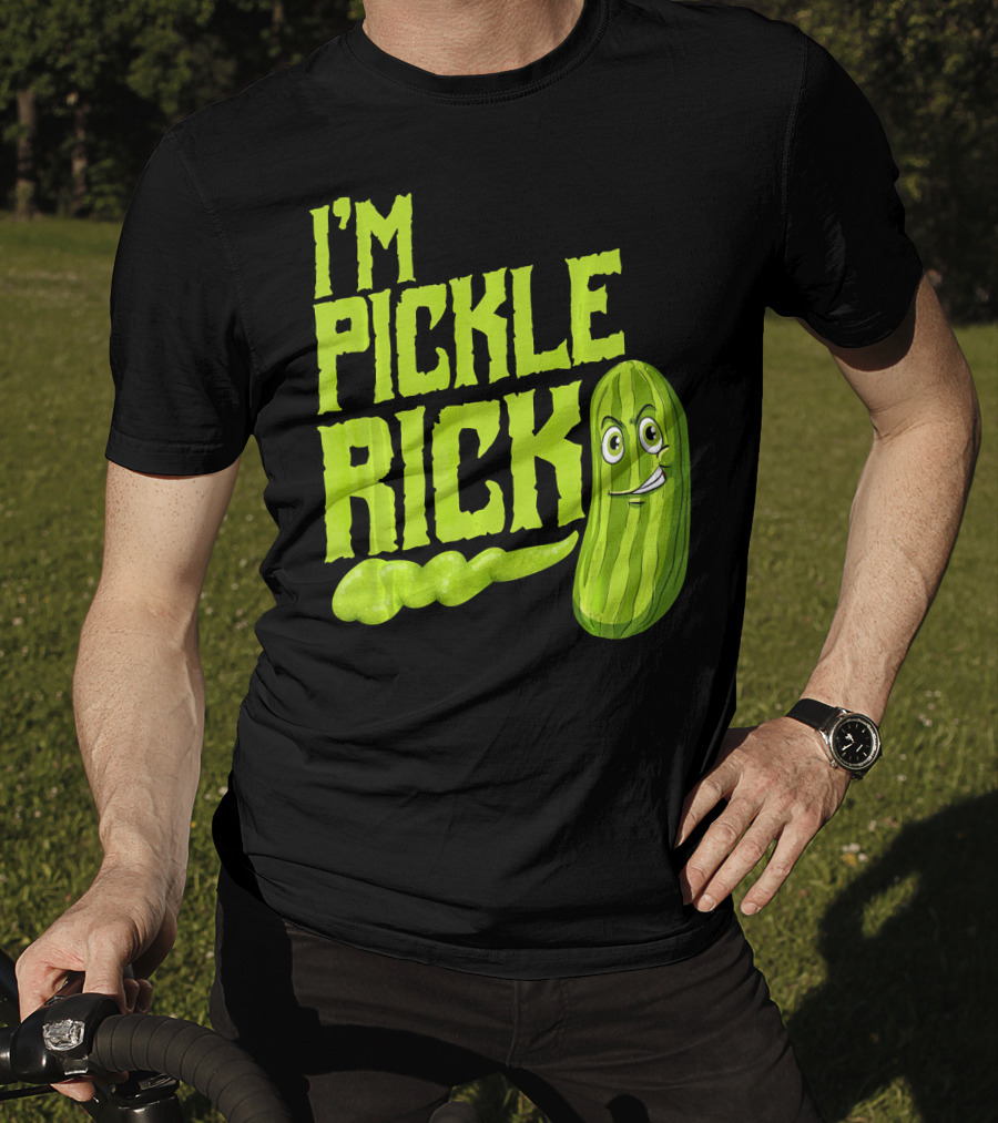 I'M PICKLE RICK Green Pickle Face T-Shirt
