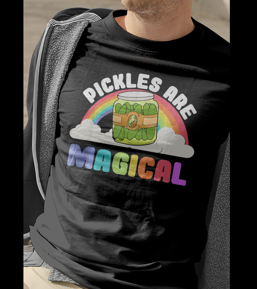 Rainbow Pickles Are Magical Clouds T-Shirt