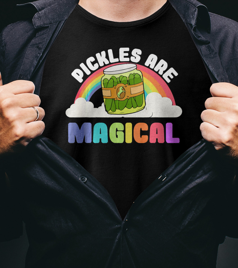 Rainbow Pickles Are Magical Clouds T-Shirt
