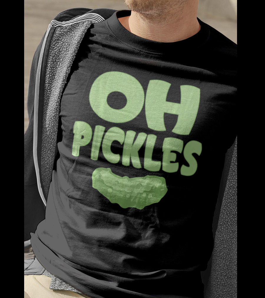 Oh Pickles Funny Pickle Food Lover Humor T-Shirt