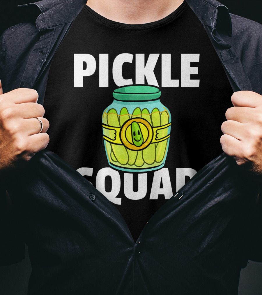 Pickle Squad Happy Pickle Jar T-Shirt