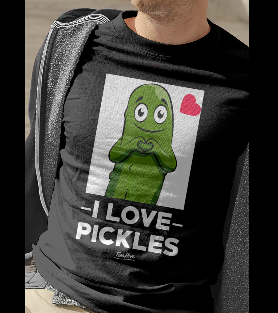 I Love Pickles Squad Heart Party T-Shirt