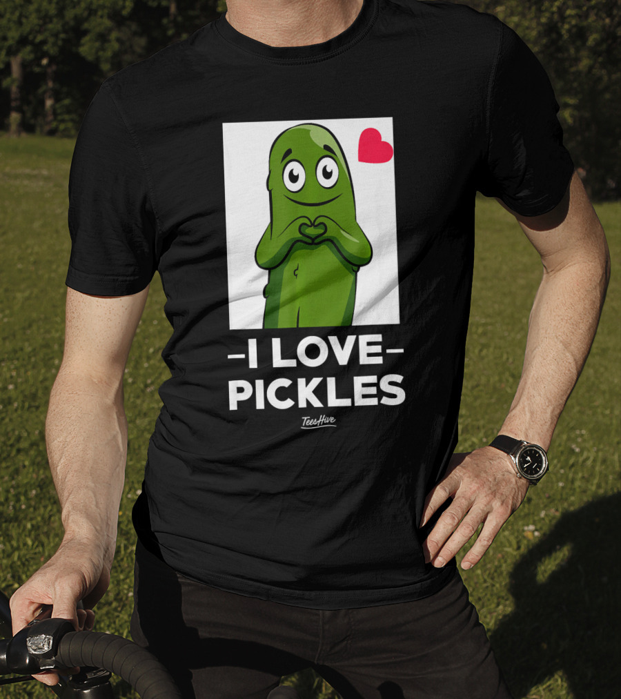 I Love Pickles Squad Heart Party T-Shirt