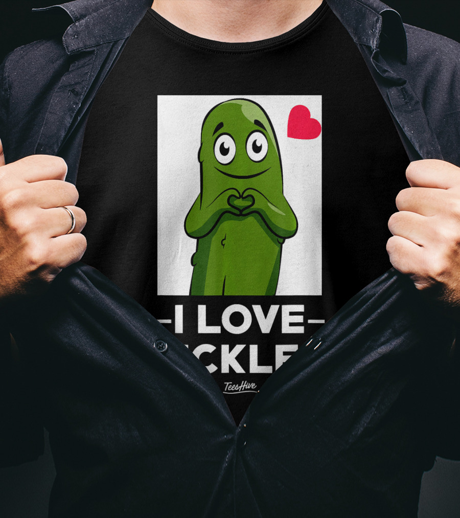 I Love Pickles Squad Heart Party T-Shirt