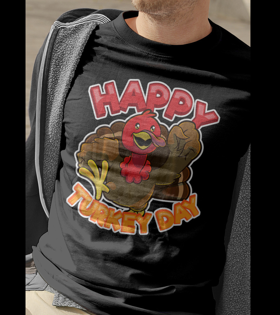 Happy Turkey Day Thanksgiving Holiday T-Shirt