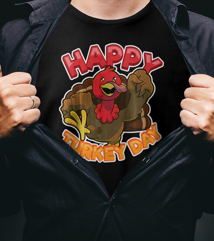 Happy Turkey Day Thanksgiving Holiday T-Shirt