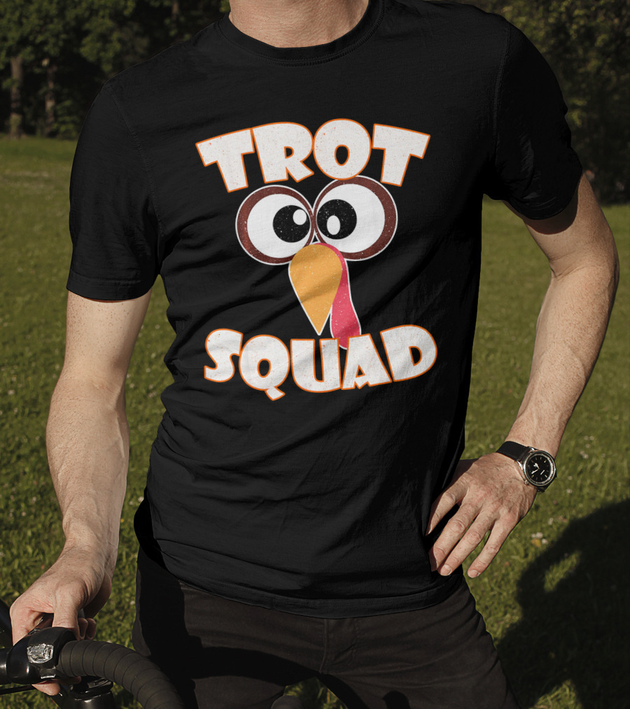 Trot Squad Turkey Face Eyes And Beak T-Shirt