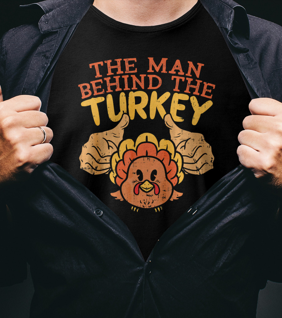 The Man Behind The Turkey Thanksgiving Pre T-Shirt