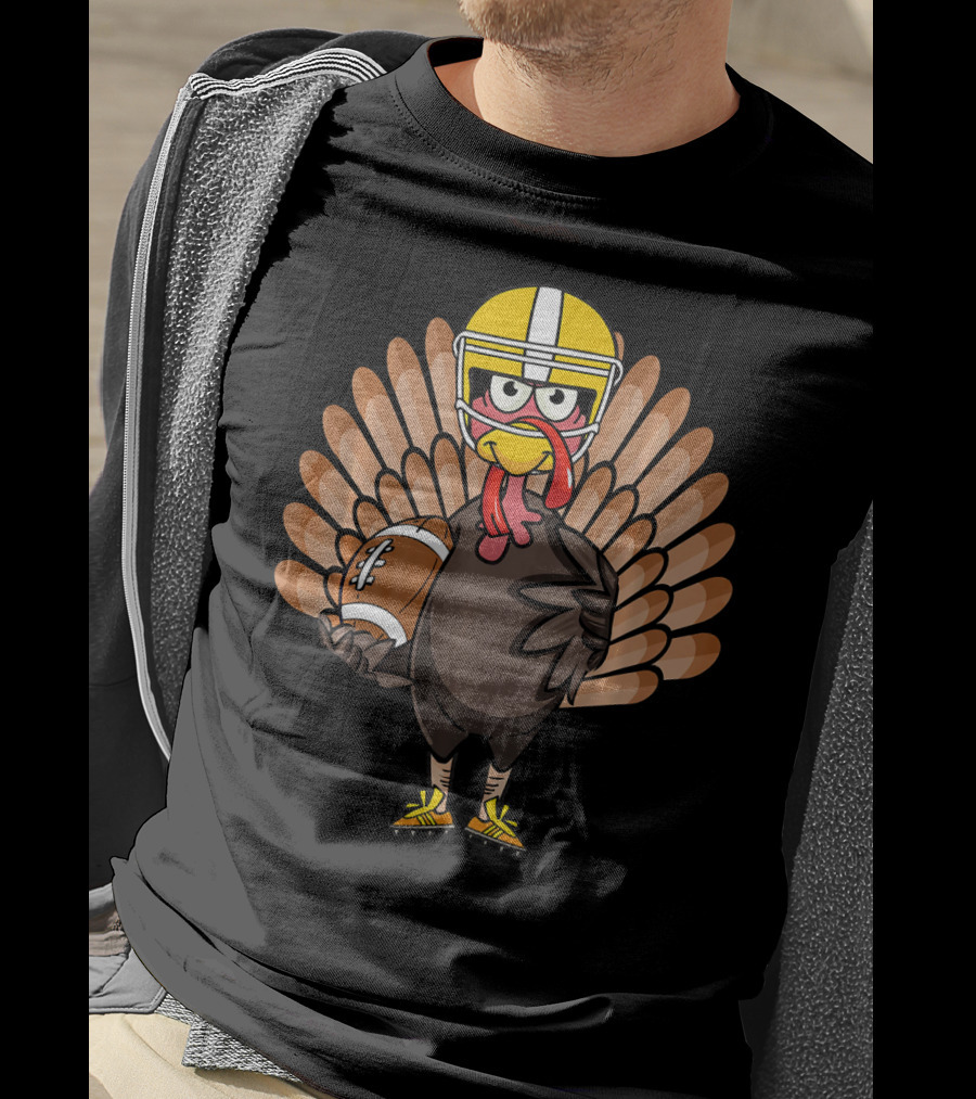 Thanksgiving Turkey Bowl Football Turkey T-Shirt