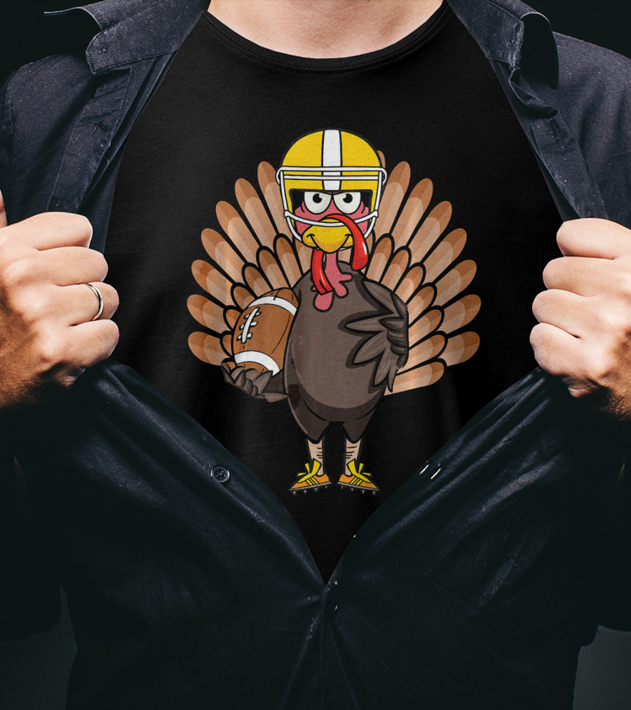 Thanksgiving Turkey Bowl Football Turkey T-Shirt