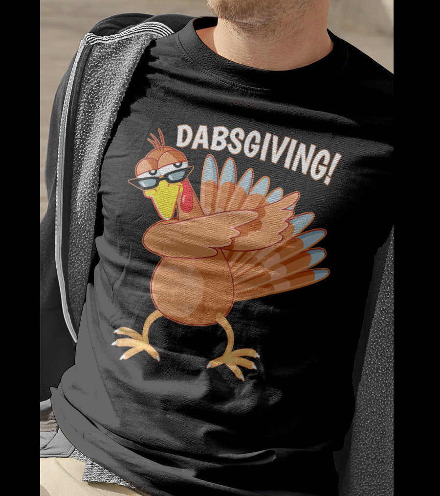 Dabsgiving Funny Dabbing Turkey Thanksgiving Dabs T-Shirt