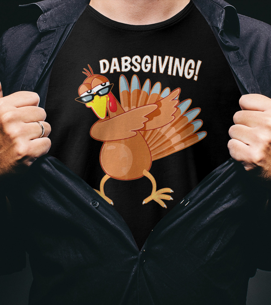 Dabsgiving Funny Dabbing Turkey Thanksgiving Dabs T-Shirt