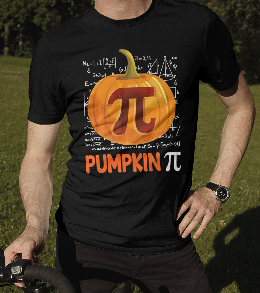 Pumpkin Pi Math Equations Halloween T-Shirt