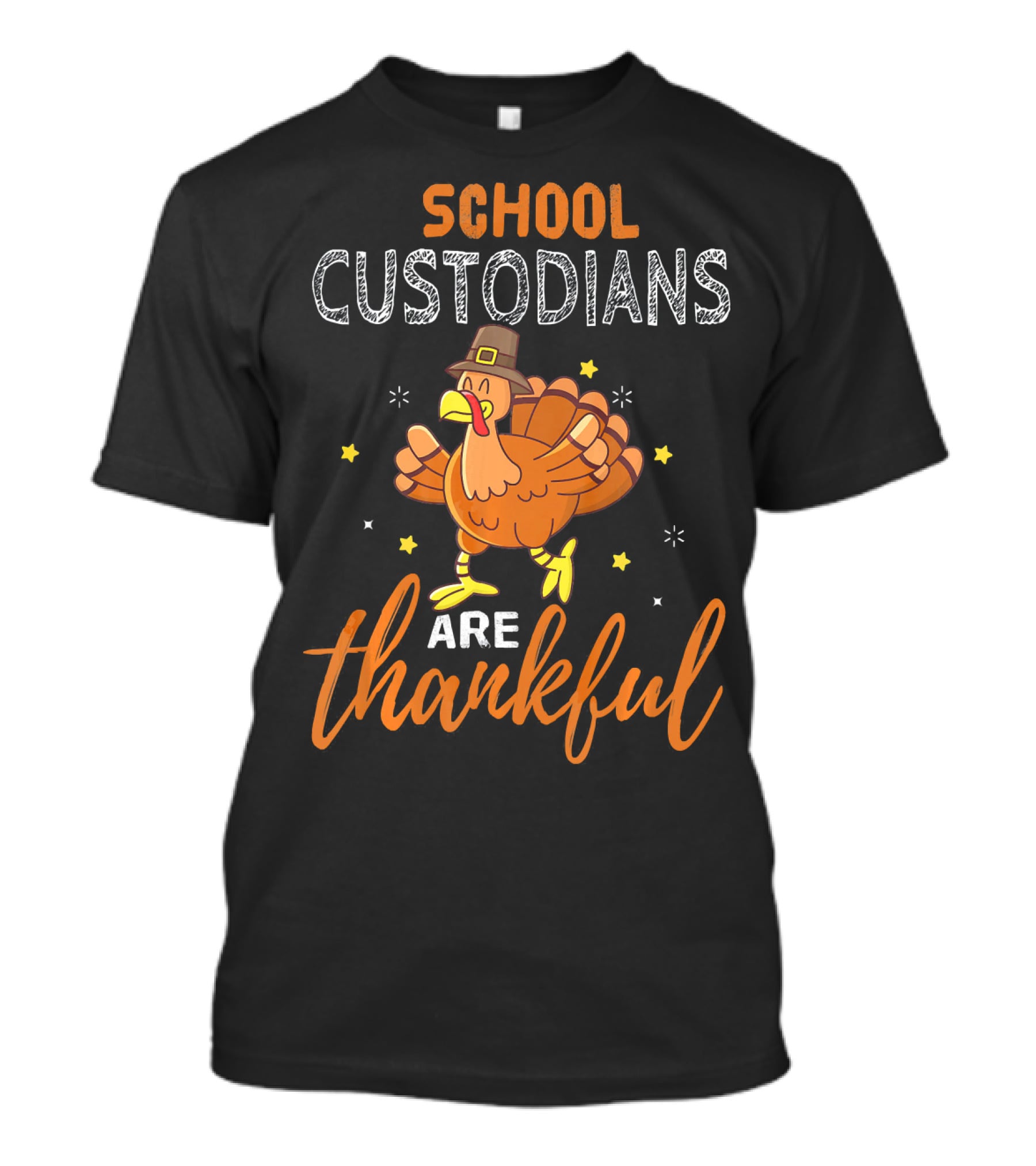 School Custodians Are Thankful Funny Thanksgiving Turkey T-Shirt