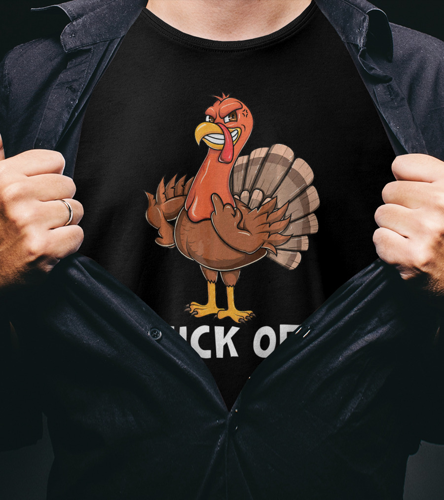 Thanksgiving Turkey Pluck Off Humor Turkey T-Shirt