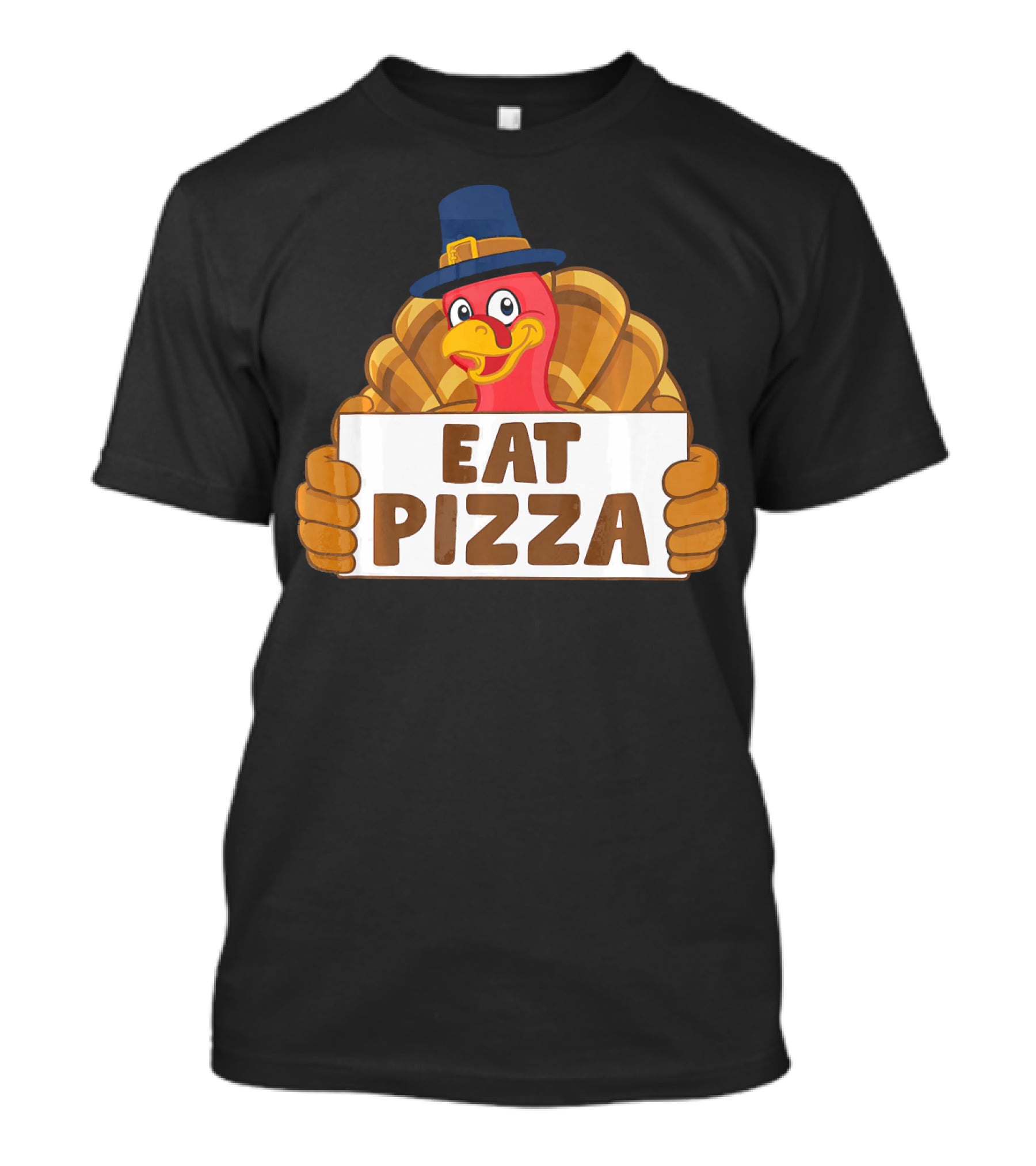 Funny Thanksgiving Turkey Eat Pizza T-Shirt