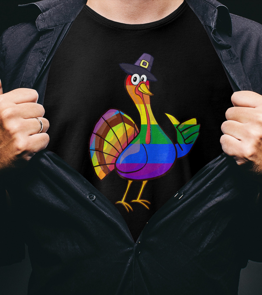 Colorful Turkey Pilgrim T-Shirt