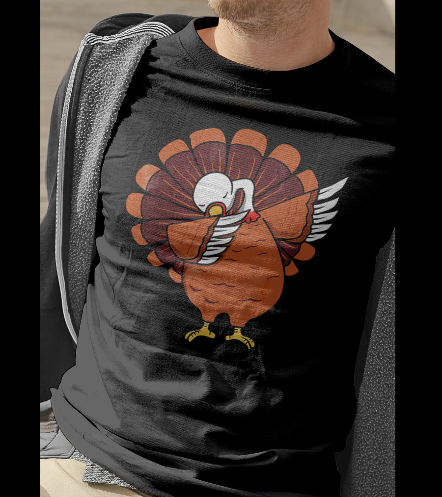 Dabbing Turkey Thanksgiving Dab Dance T-Shirt
