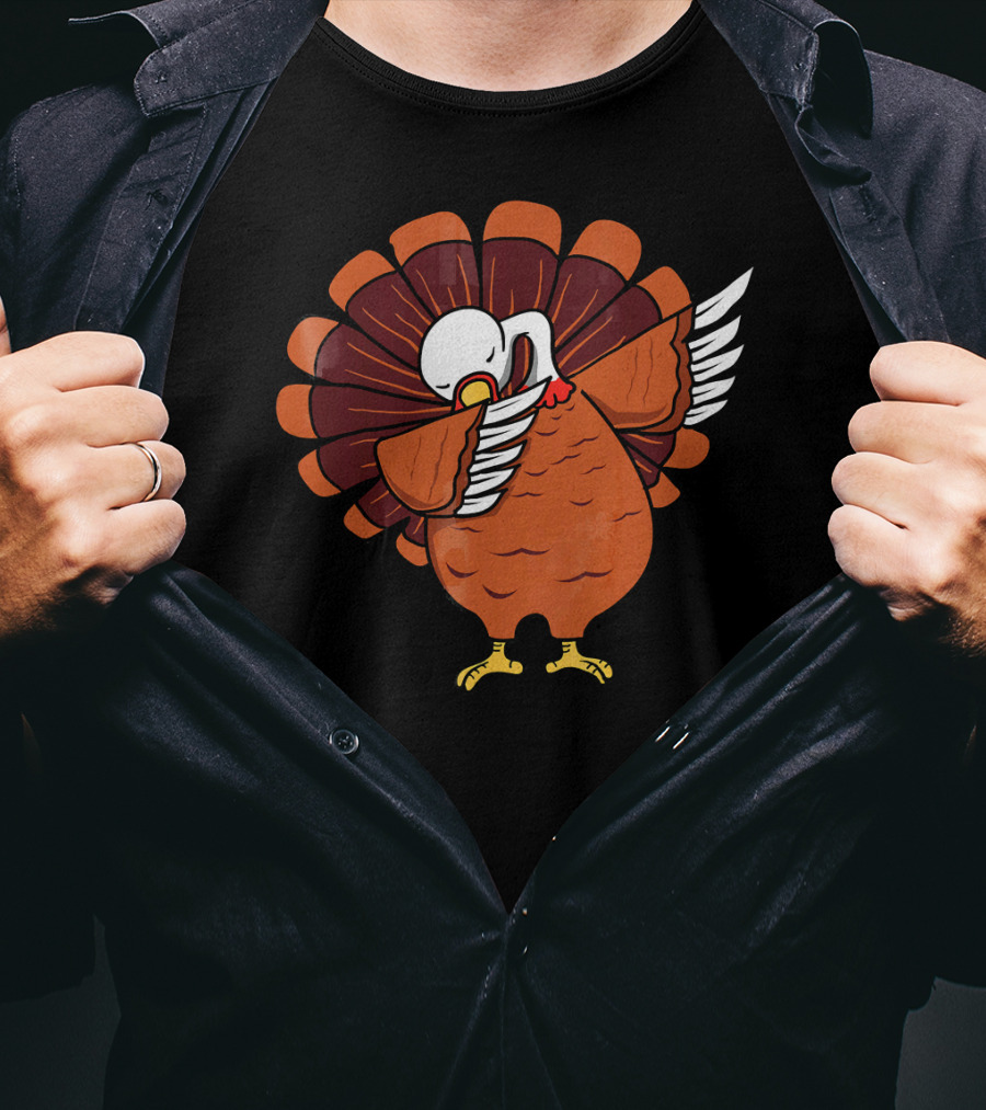 Dabbing Turkey Thanksgiving Dab Dance T-Shirt