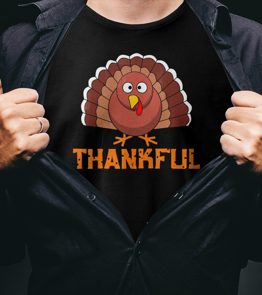 Thankful Turkey Thanksgiving T-Shirt