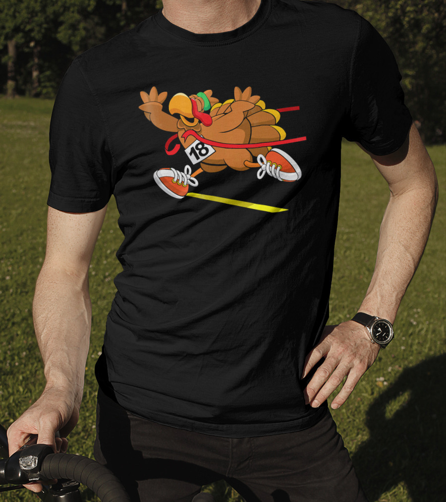 Turkey Trot Run 18 Racing Turkey T-Shirt