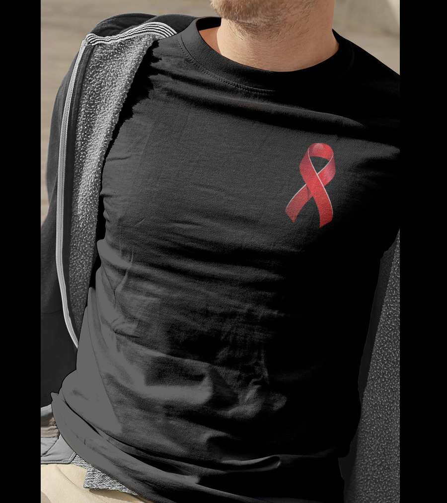 AIDS Awareness Red Ribbon HIV Support Symbol T-Shirt