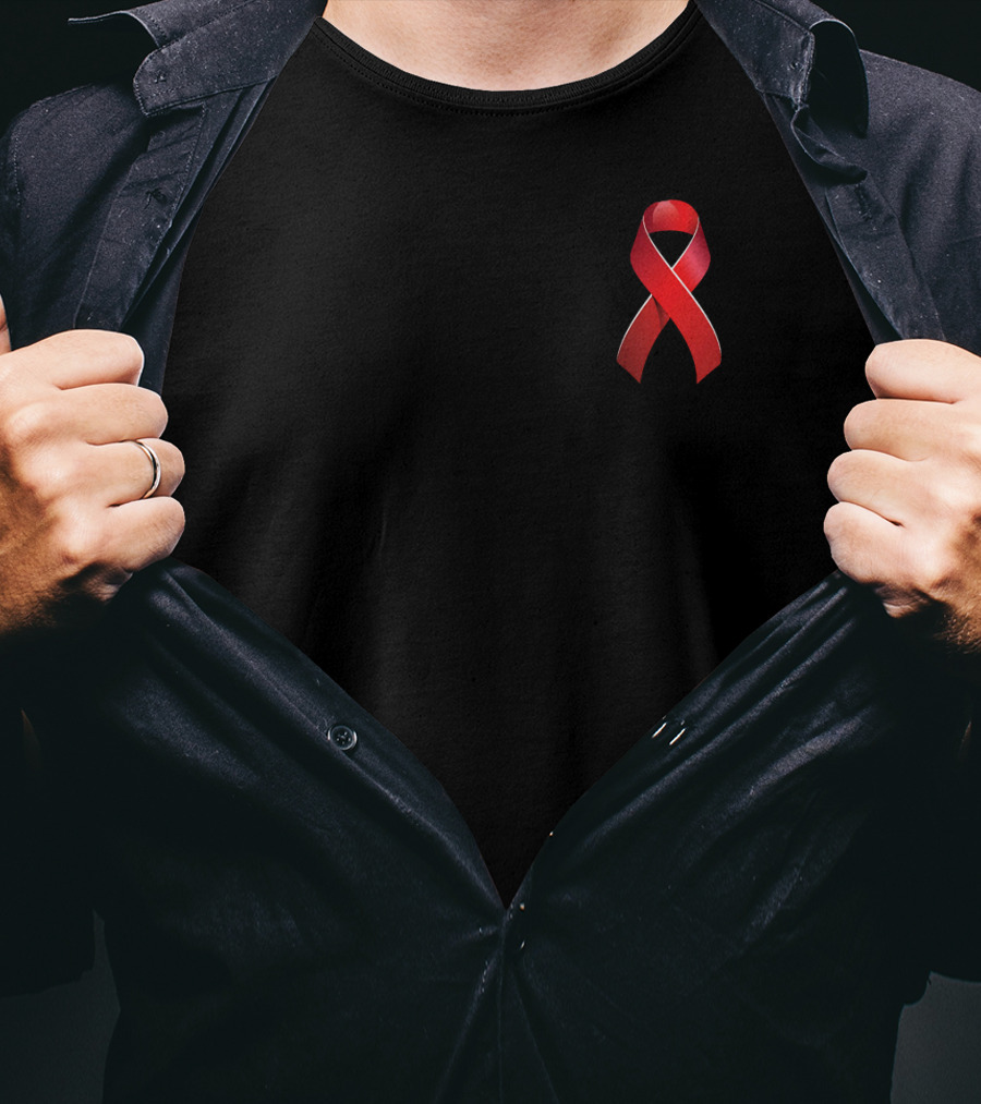 AIDS Awareness Red Ribbon HIV Support Symbol T-Shirt