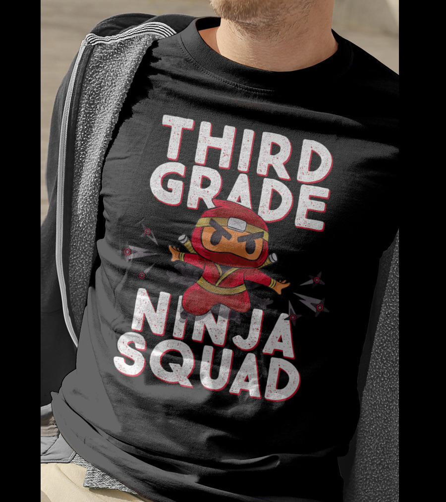 Third Grade Ninja Squad Fun Back To School T-Shirt