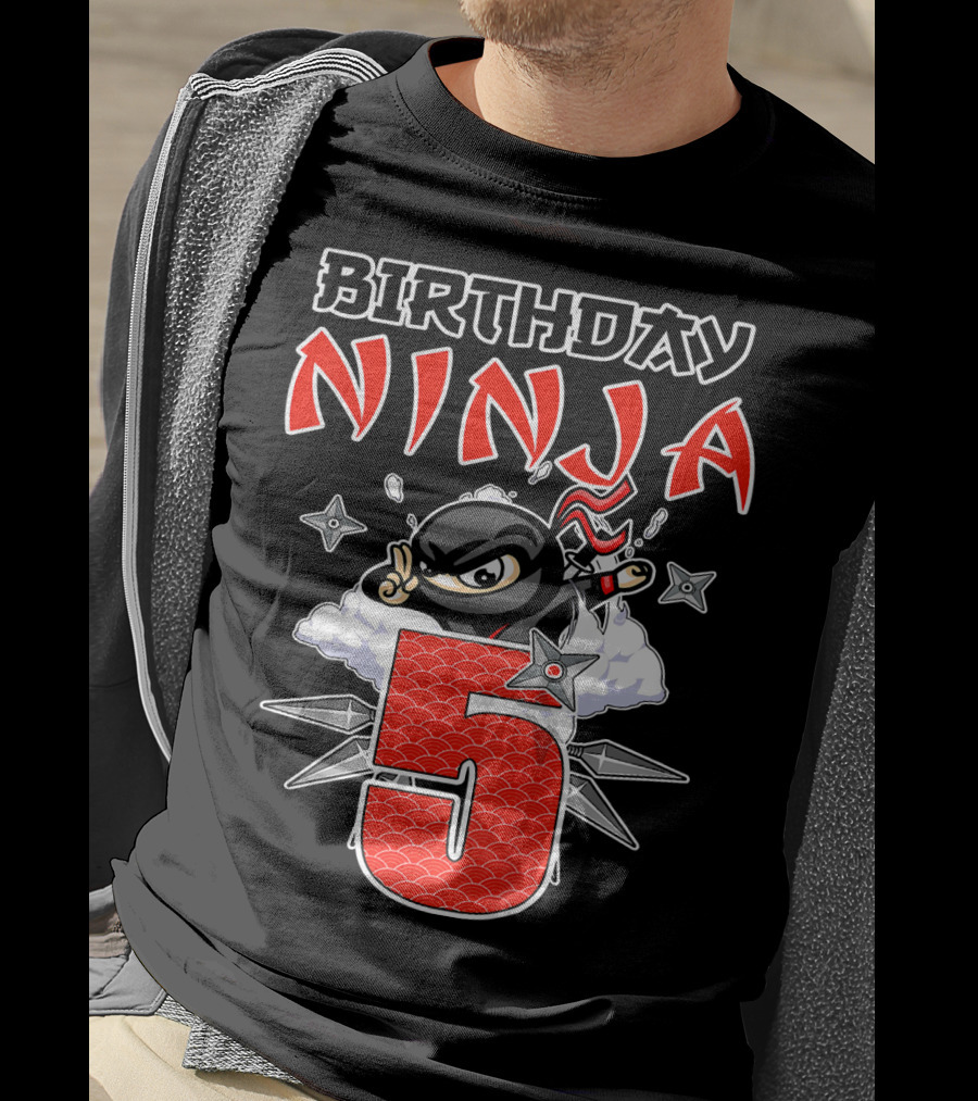 Birthday Ninja 5th T-Shirt