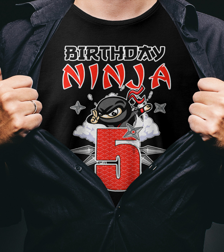 Birthday Ninja 5th T-Shirt