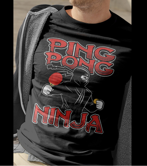 Ping Pong Ninja Funny Ping Pong T-Shirt