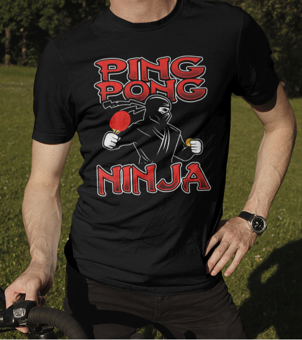 Ping Pong Ninja Funny Ping Pong T-Shirt
