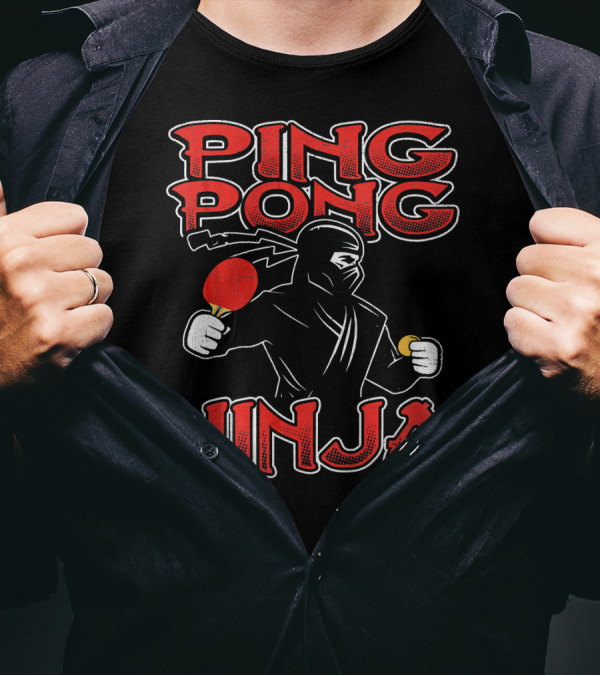 Ping Pong Ninja Funny Ping Pong T-Shirt
