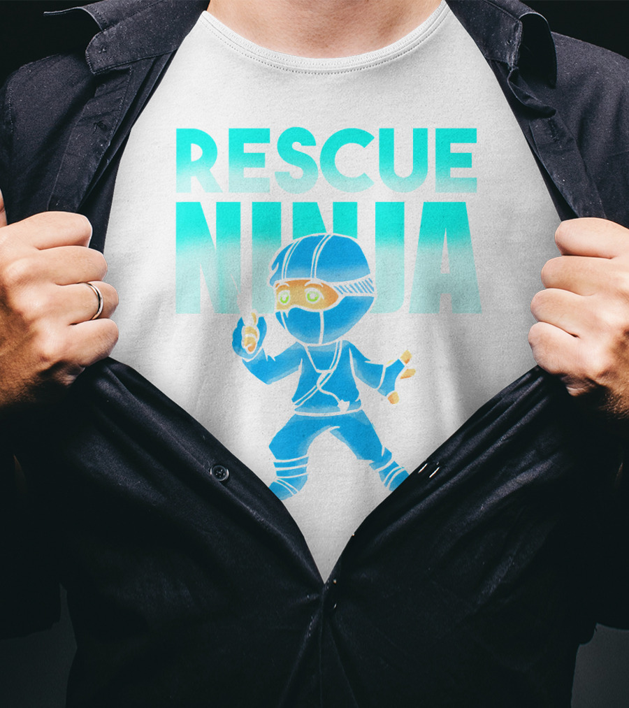 Rescue Ninja Nurses Nursing Day Men Pediatric Hero T-Shirt