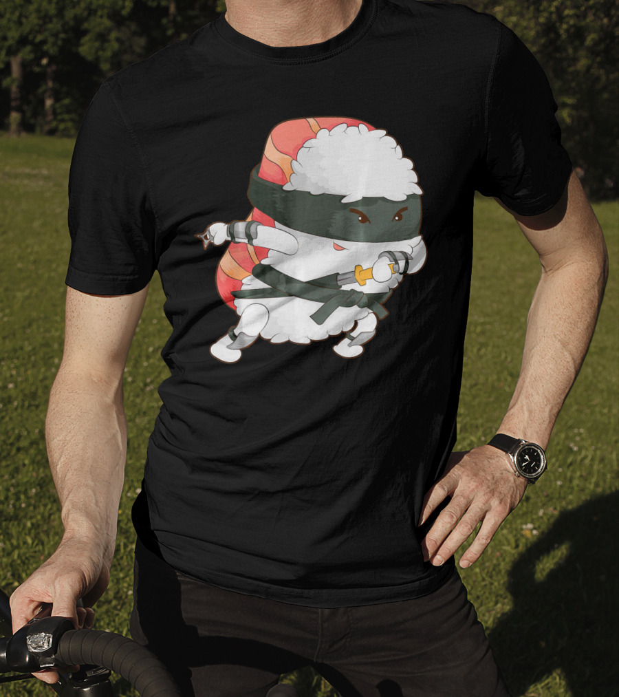 Funny Cute Sushi Ninja Maki Lover Japan T-Shirt