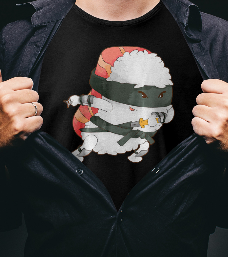 Funny Cute Sushi Ninja Maki Lover Japan T-Shirt