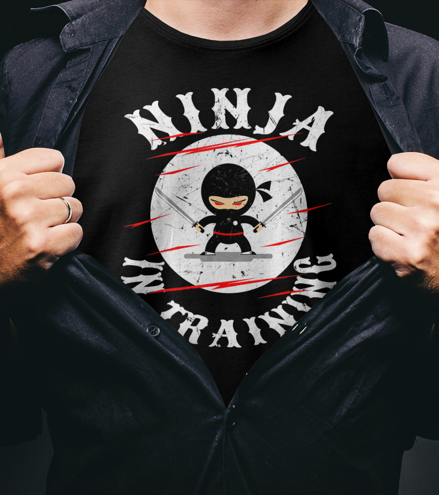 Ninja In Training Distressed Children's T-Shirt