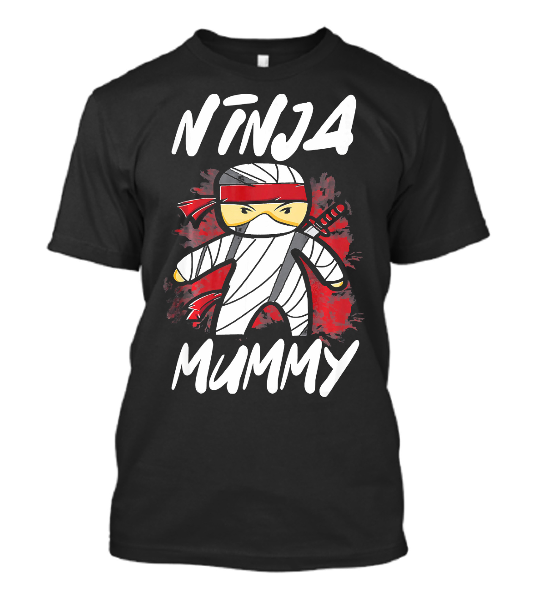 Ninja Mummy Halloween Mummy Samurai Warrior T-Shirt