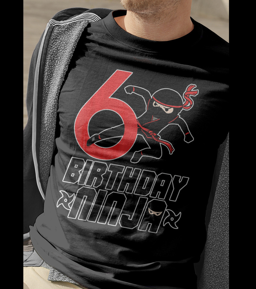 6 Birthday Ninja T-Shirt