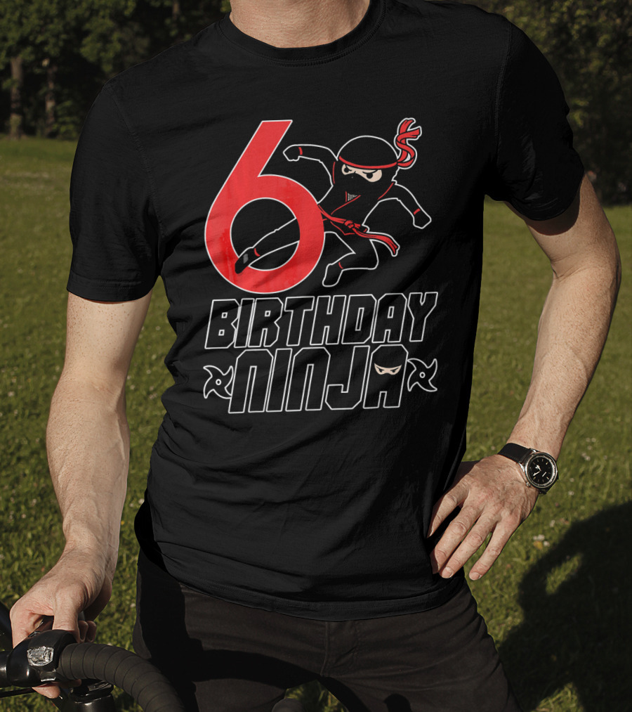 6 Birthday Ninja T-Shirt