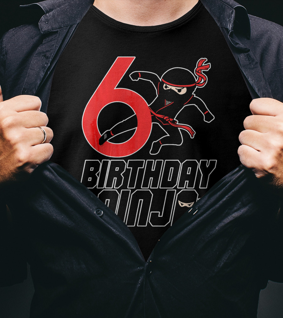 6 Birthday Ninja T-Shirt